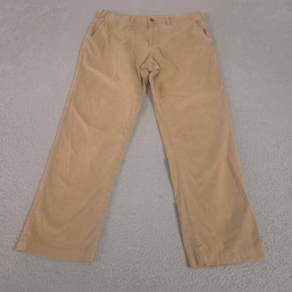 American Eagle Pants Mens 36x32 Khaki Original‎ Straight Flex Cotton Stretch Tan